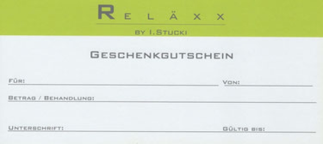 Geschenkgutschein Praxis